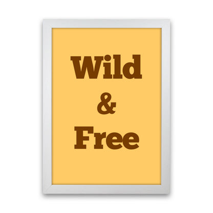 Wild & Free Art Print by Proper Job Studio White Grain