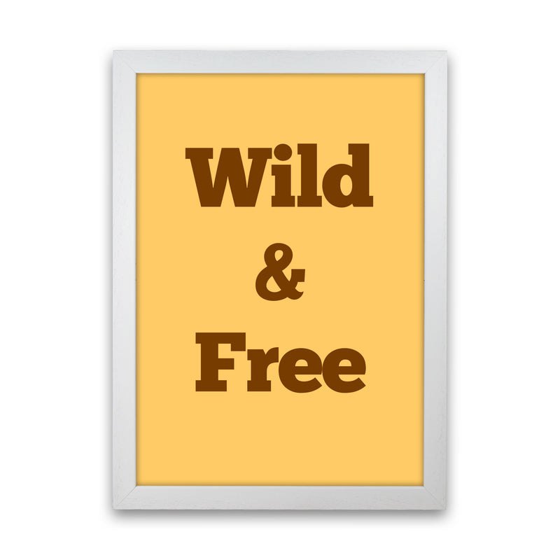 Wild & Free Art Print by Proper Job Studio White Grain