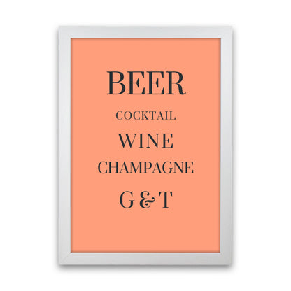 Drinks Art Print by Proper Job Studio White Grain