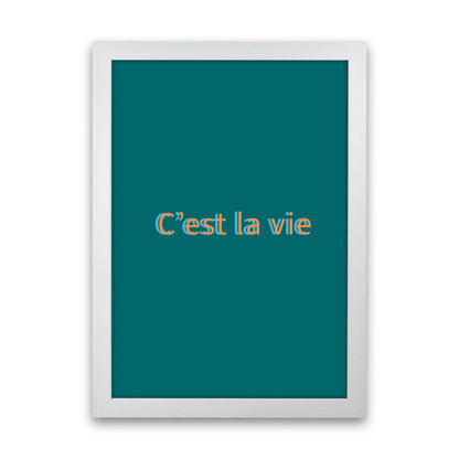 Cest la vie Art Print by Proper Job Studio White Grain