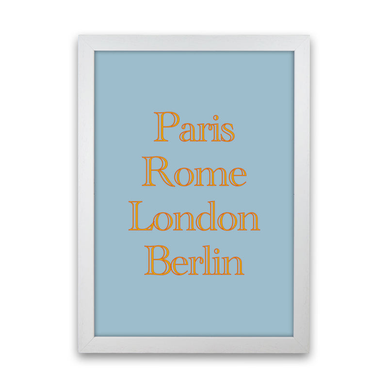 Cities (2) Art Print by Proper Job Studio White Grain