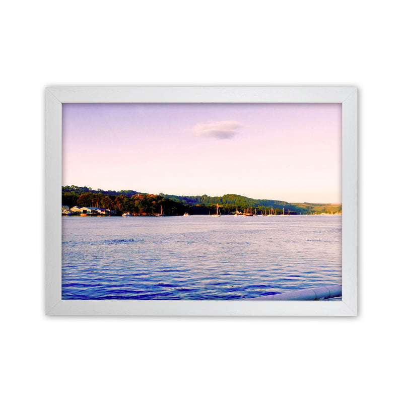 Calm ocean morning Art Print by Proper Job Studio White Grain