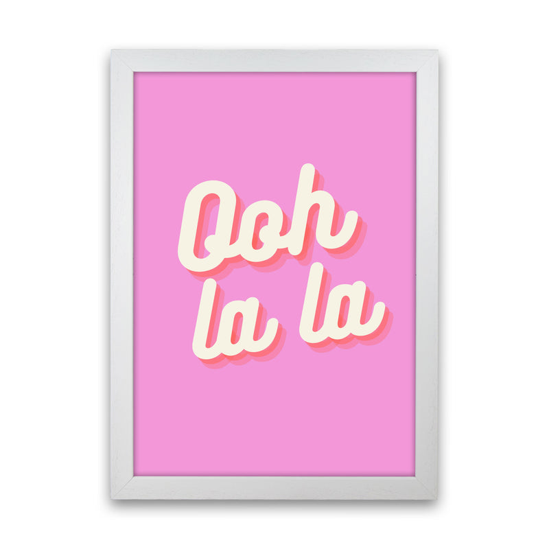 Ooh la la Art Print by Proper Job Studio White Grain