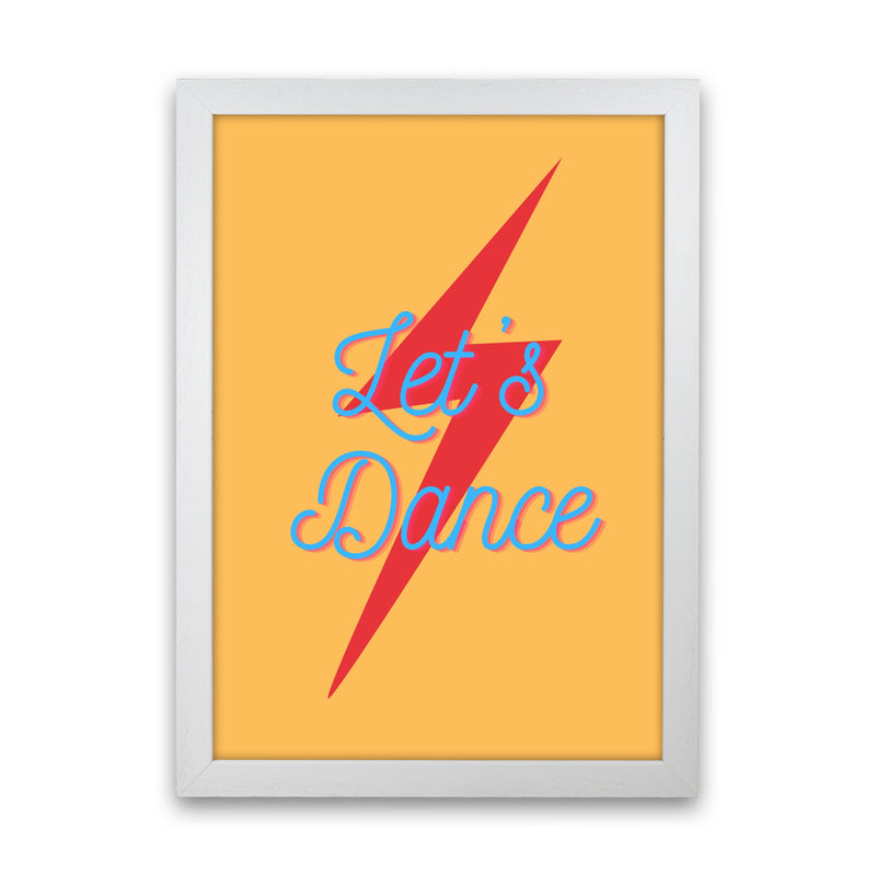 Let's dance 2 Art Print by Proper Job Studio White Grain