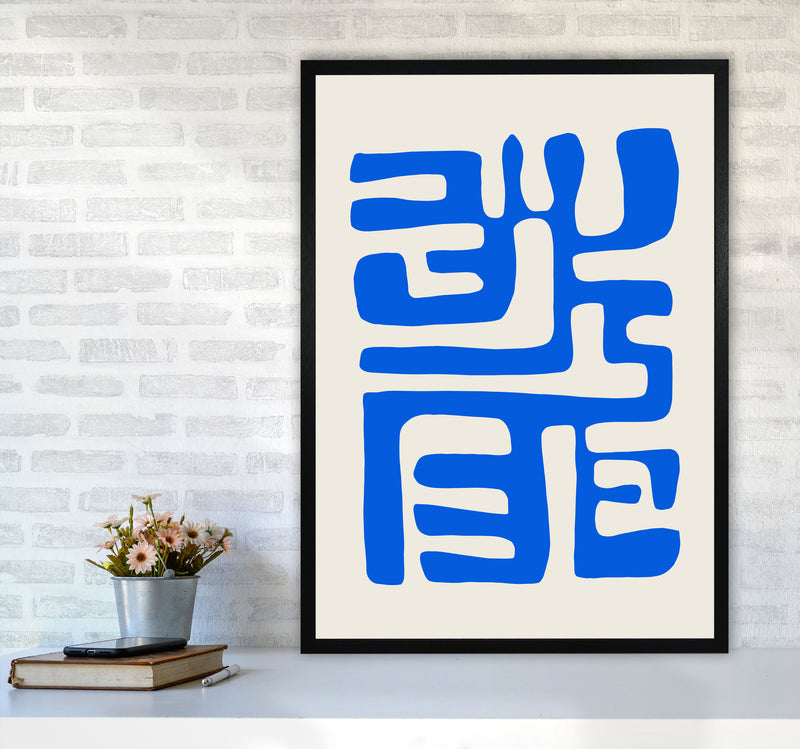 Abstract Geometric Labyrinth1cutout By Planeta444 A1 White Frame