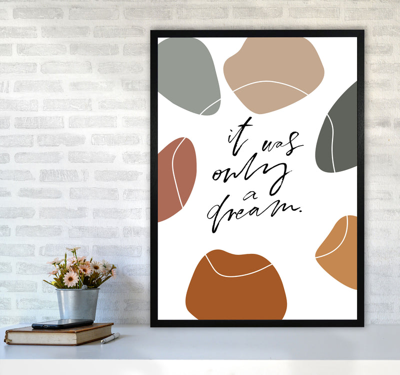 It Was Only A Dream Abstract Shapes By Planeta444 A1 White Frame