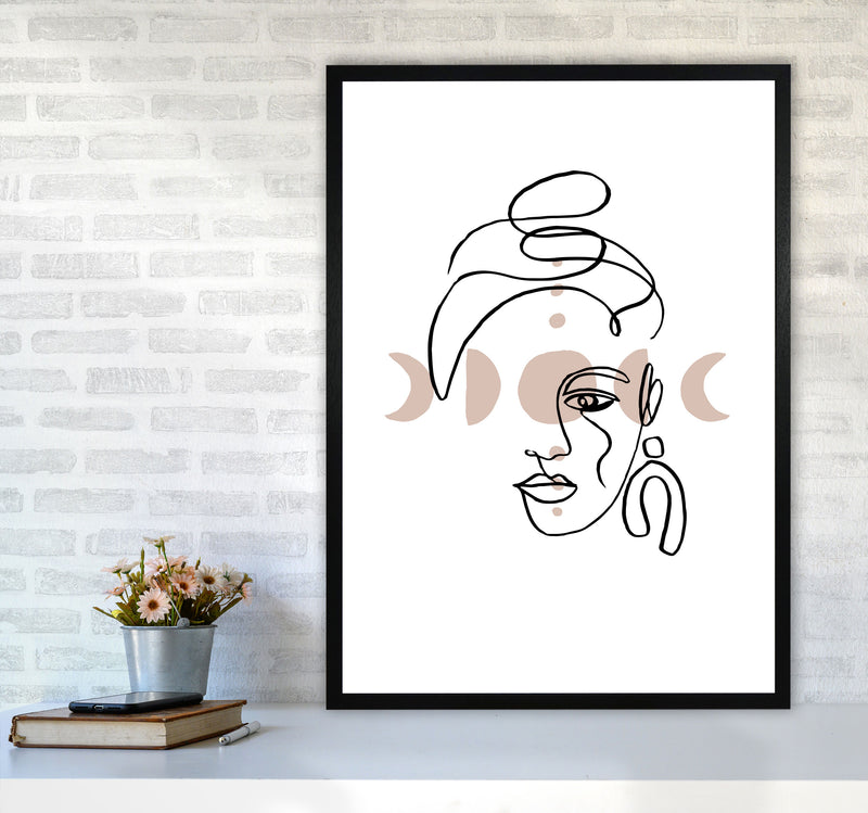 Face With Earrings Moonphases By Planeta444 A1 White Frame