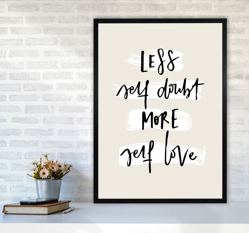 Less Selfdoubt More Selflove By Planeta444 A1 White Frame