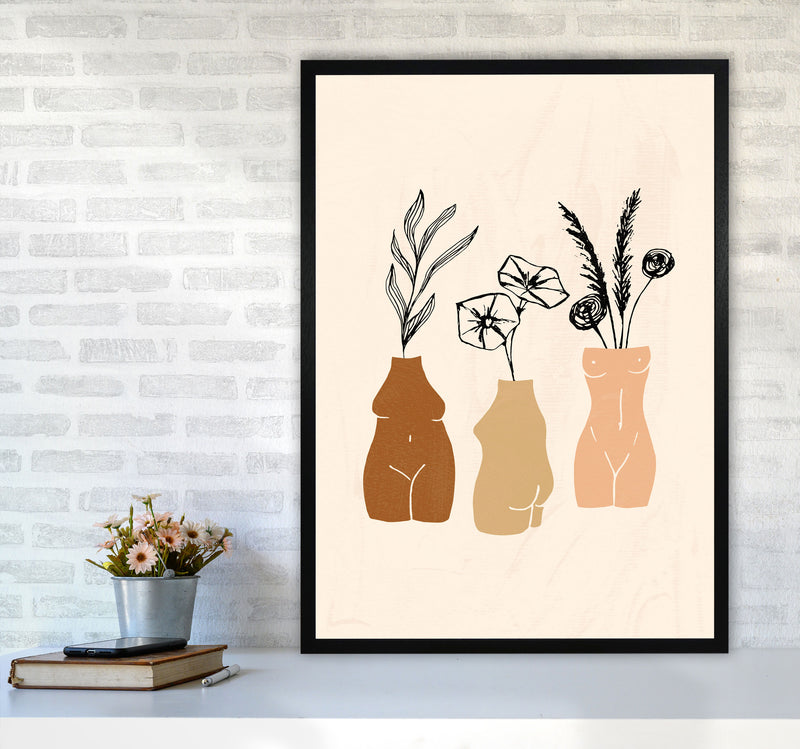 Vases Sculptures 3women1 By Planeta444 A1 White Frame