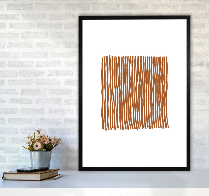 Abstract Parallel Lines By Planeta444 A1 White Frame