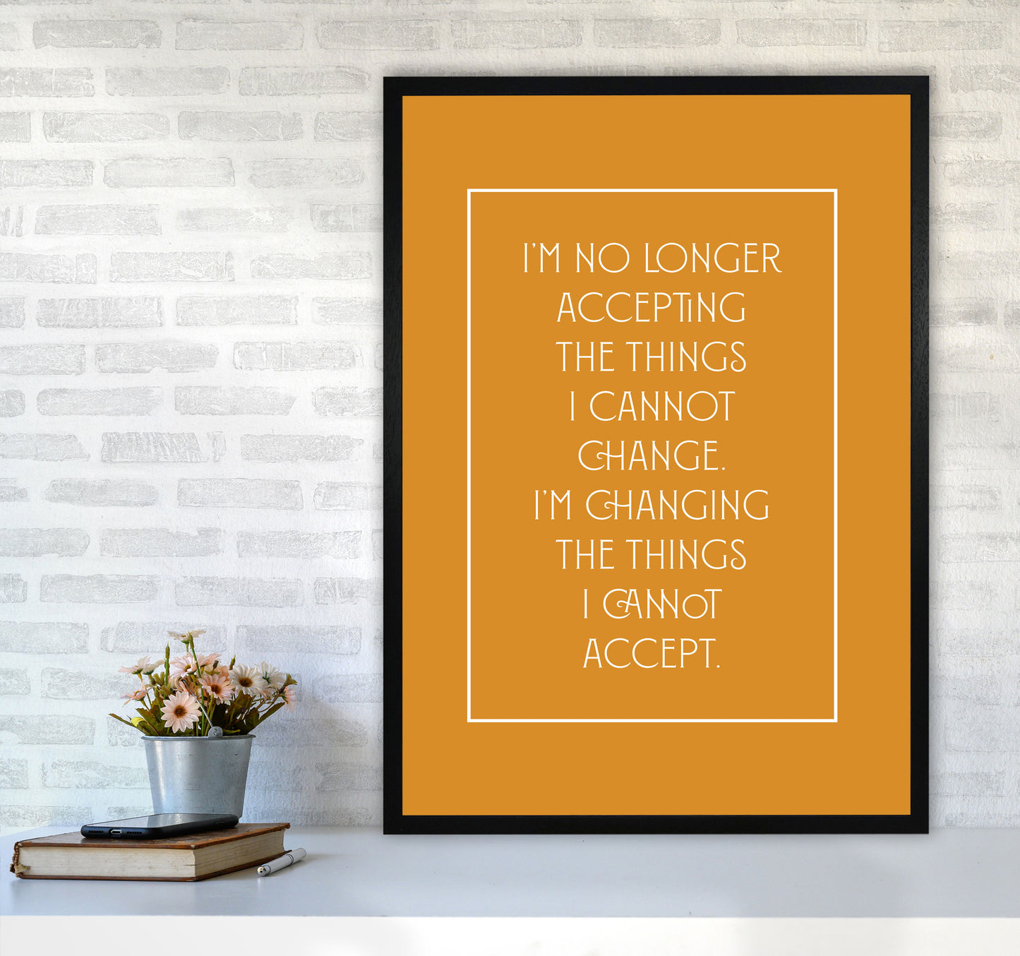 Im No Longer Accepting By Planeta444 A1 White Frame