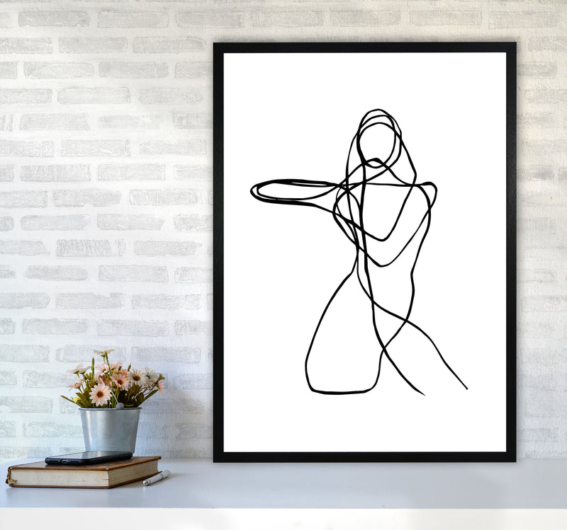 Tangled Lines Female4 By Planeta444 A1 White Frame