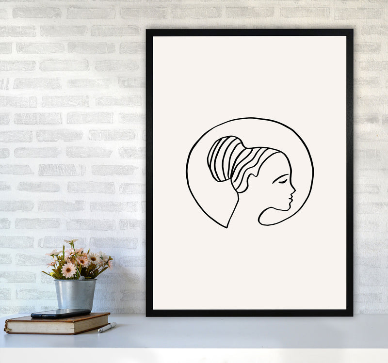 Delicate Face Circle2 By Planeta444 A1 White Frame