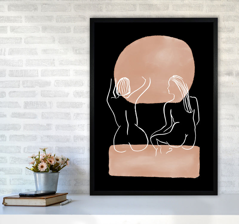 Line Nudes Back3 By Planeta444 A1 White Frame