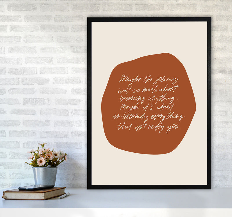 Maybe The Journey By Planeta444 A1 White Frame