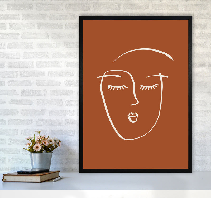 Line Face Girl2 By Planeta444 A1 White Frame