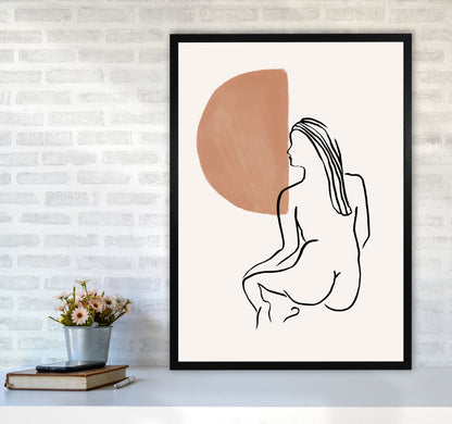 Line Nudes Back2 By Planeta444 A1 White Frame