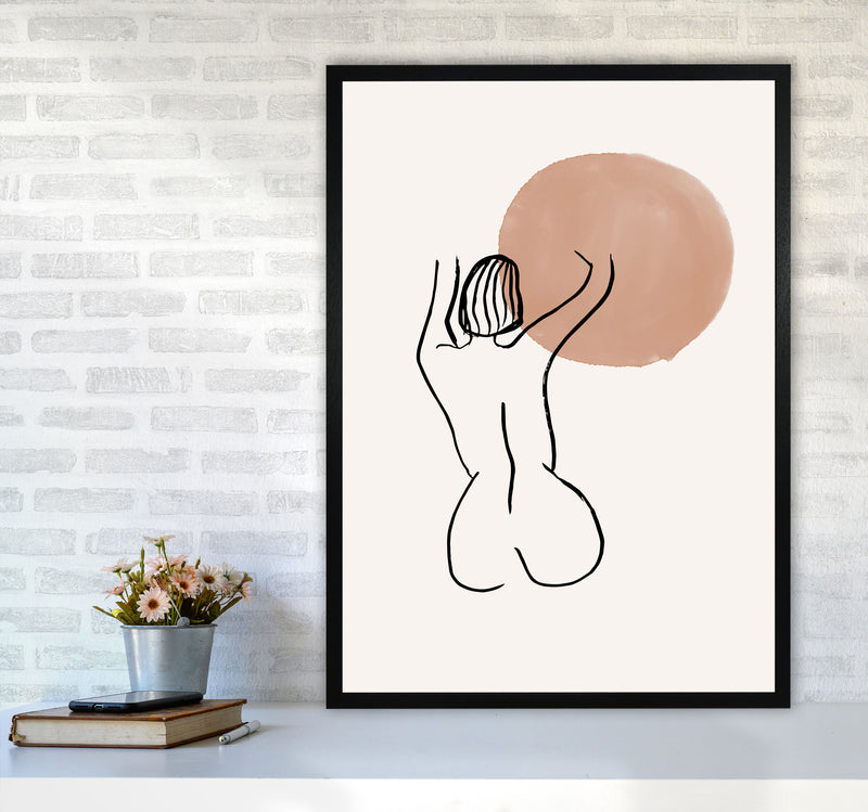 Line Nudes Back1 By Planeta444 A1 White Frame