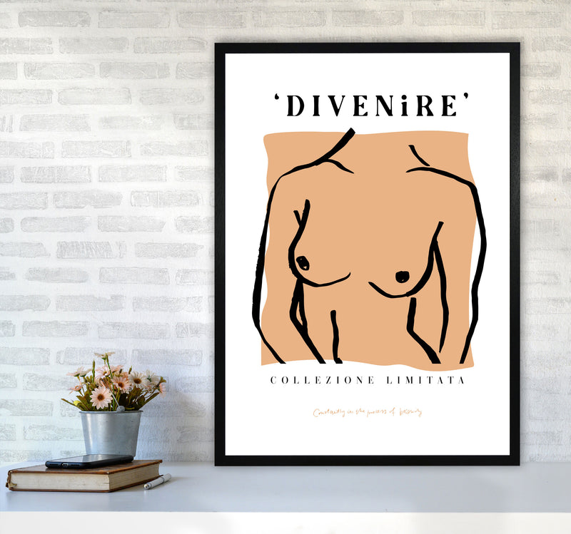 Divenire2 Corpo By Planeta444 A1 White Frame