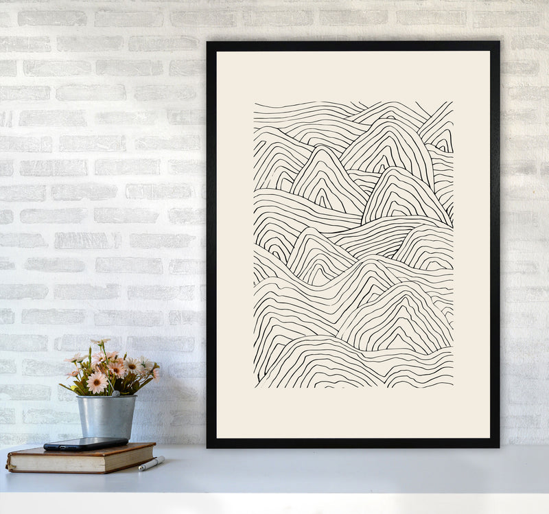 Organic Dunes By Planeta444 A1 White Frame