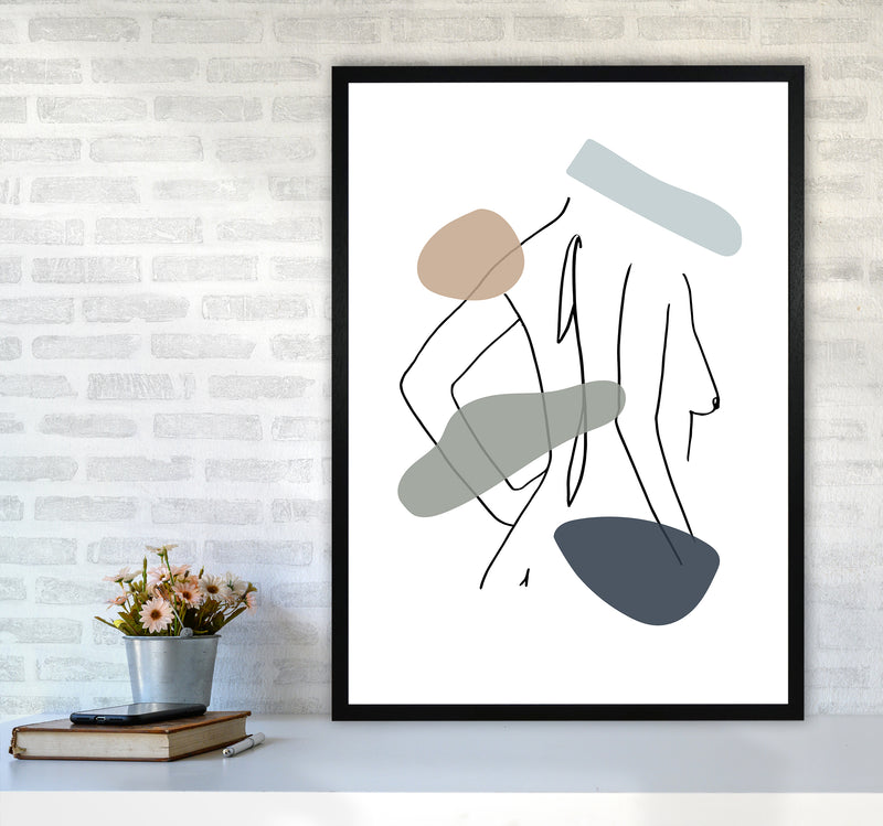 Female Side Pose Stains Navy Green By Planeta444 A1 White Frame