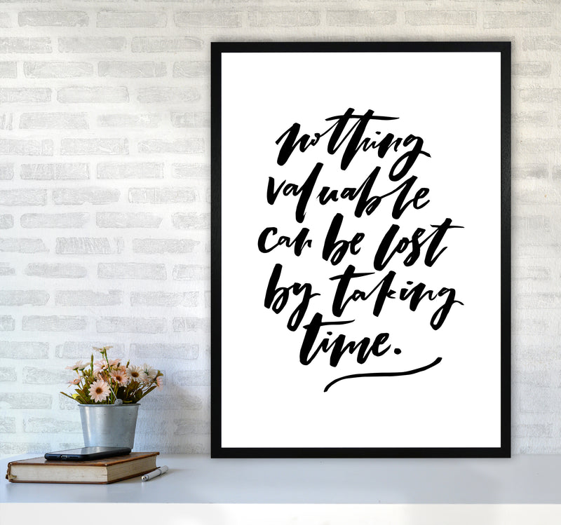 Nothing Valuable Can Be Lost By Planeta444 A1 White Frame
