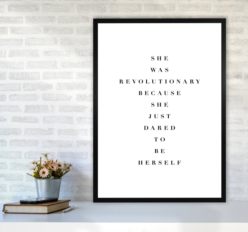 She Was Revolutionary By Planeta444 A1 White Frame