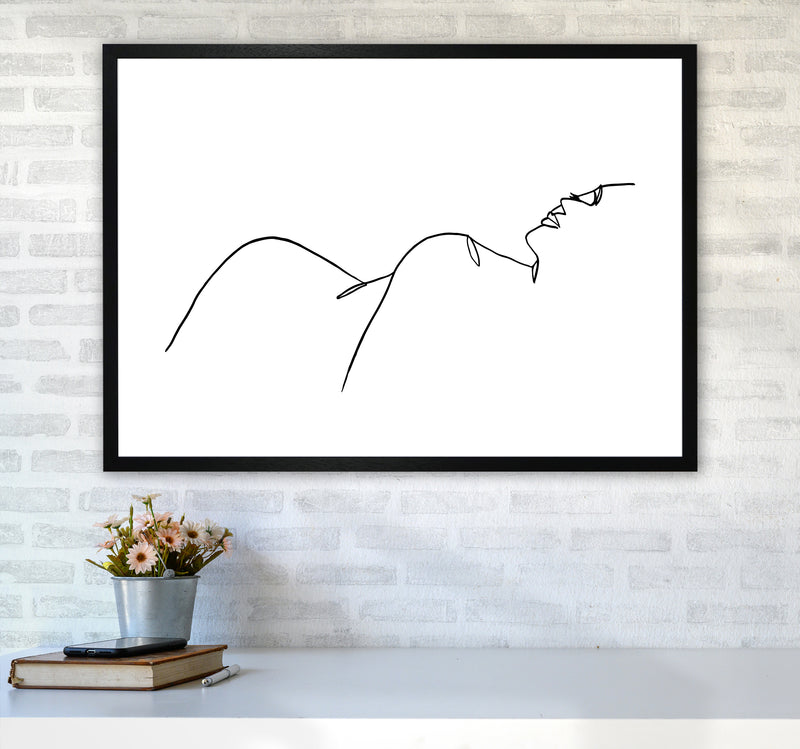 Female Lying One Side By Planeta444 A1 White Frame