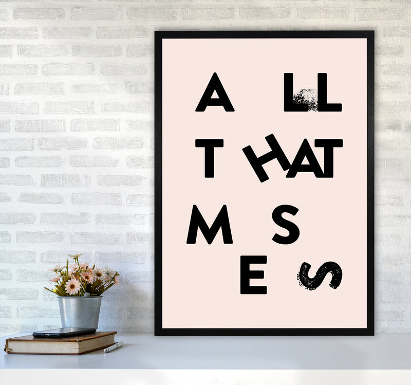 All That Mess Black By Planeta444 A1 White Frame