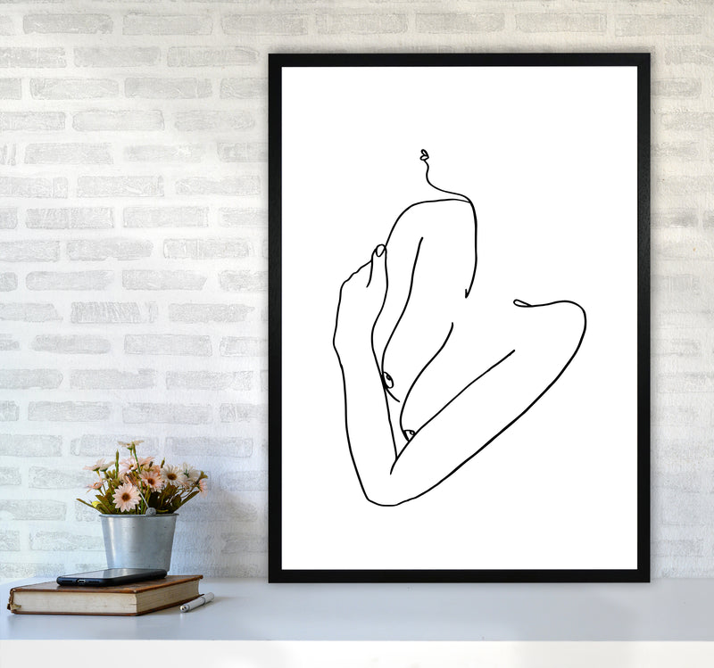 Female Holding Arms  By Planeta444 A1 White Frame