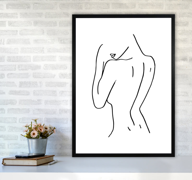Female Back Pose By Planeta444 A1 White Frame