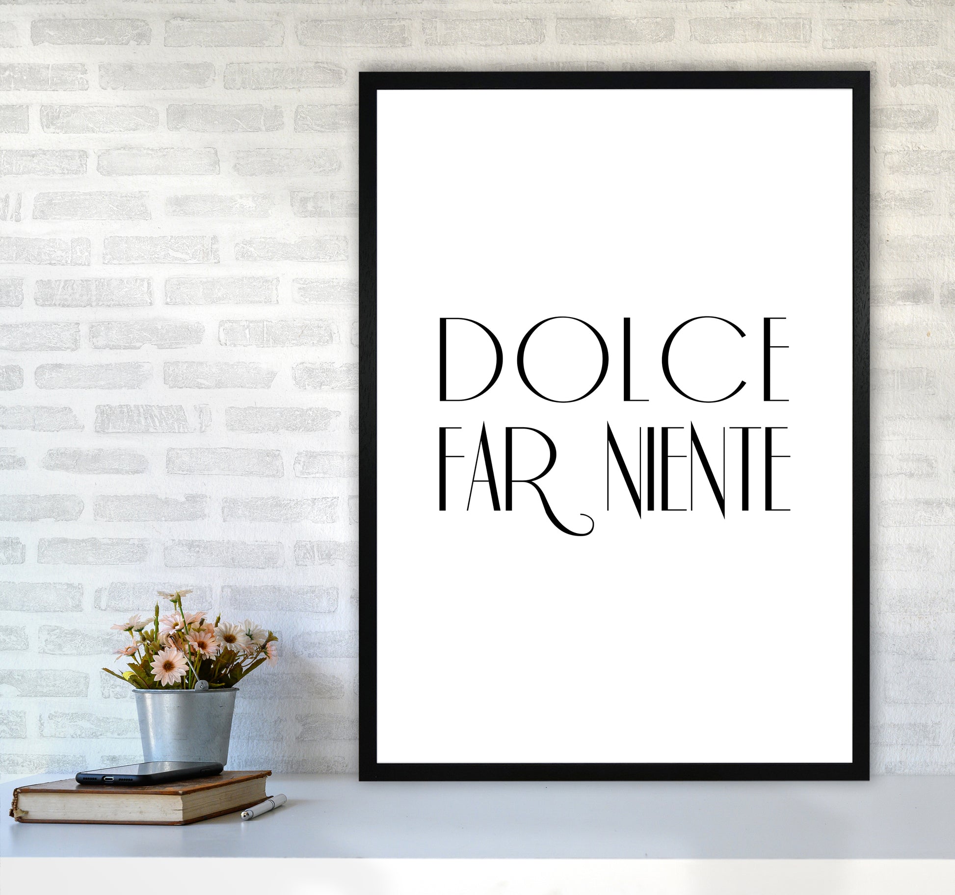 Dolce Far Niente2 By Planeta444 A1 White Frame