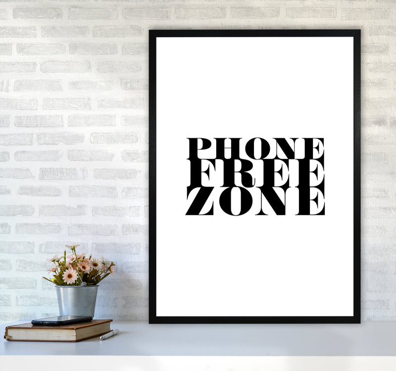 Phone Free Zone By Planeta444 A1 White Frame