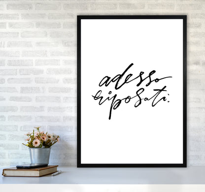 Adesso Riposati By Planeta444 A1 White Frame