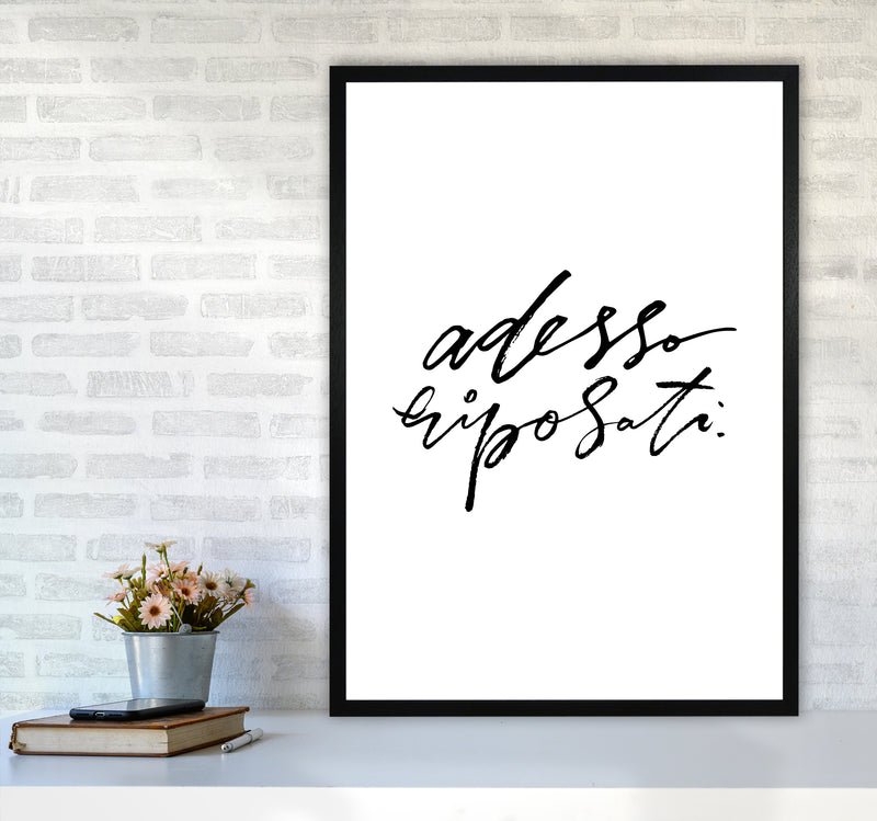 Adesso Riposati By Planeta444 A1 White Frame