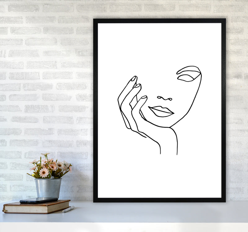 Hand One Eye By Planeta444 A1 White Frame