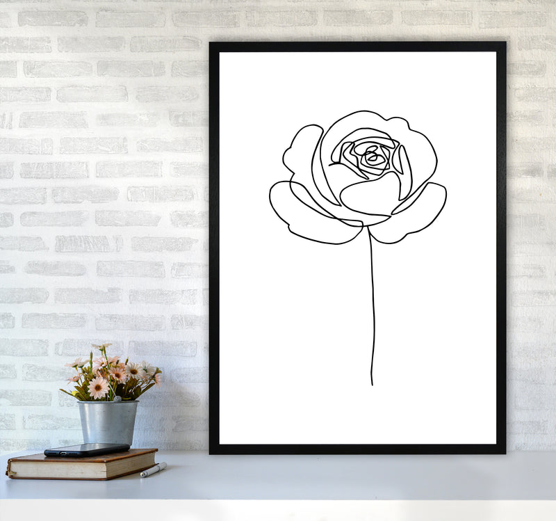 Rose1 By Planeta444 A1 White Frame