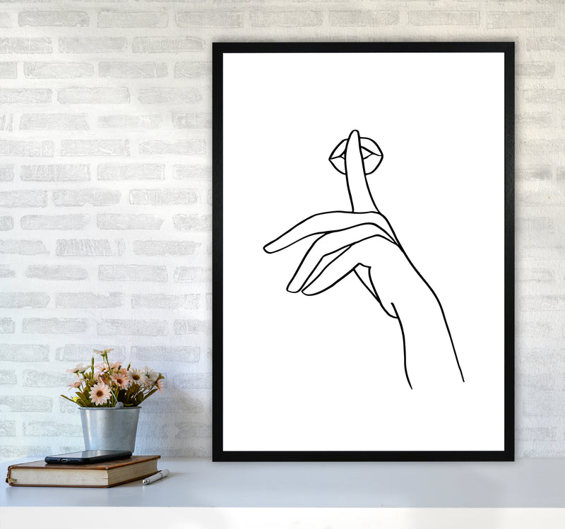 Shhh 1 By Planeta444 A1 White Frame