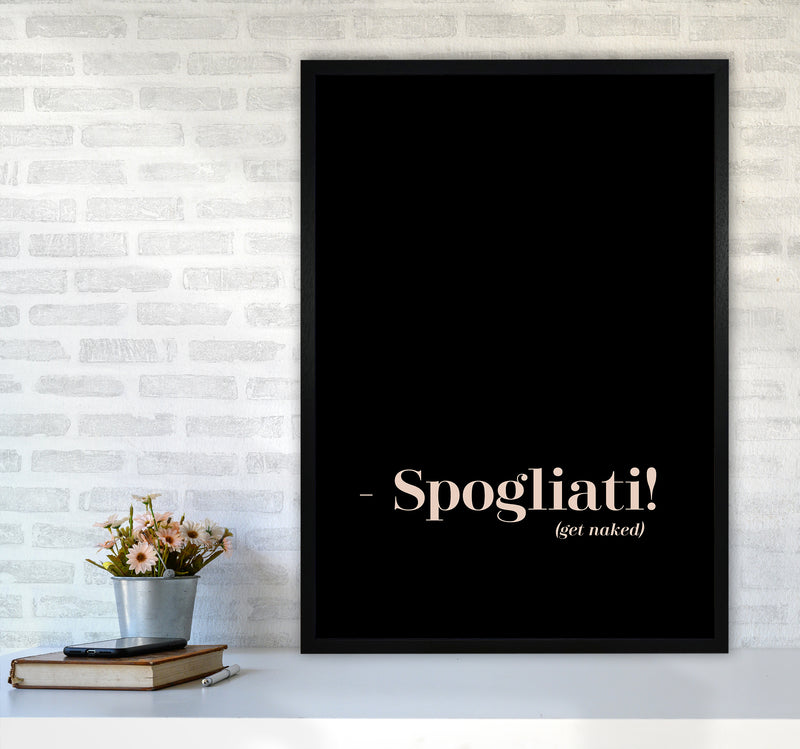 Spogliati By Planeta444 A1 White Frame