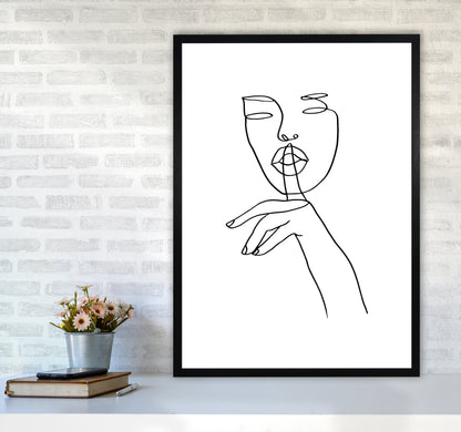 Shhh2 By Planeta444 A1 White Frame