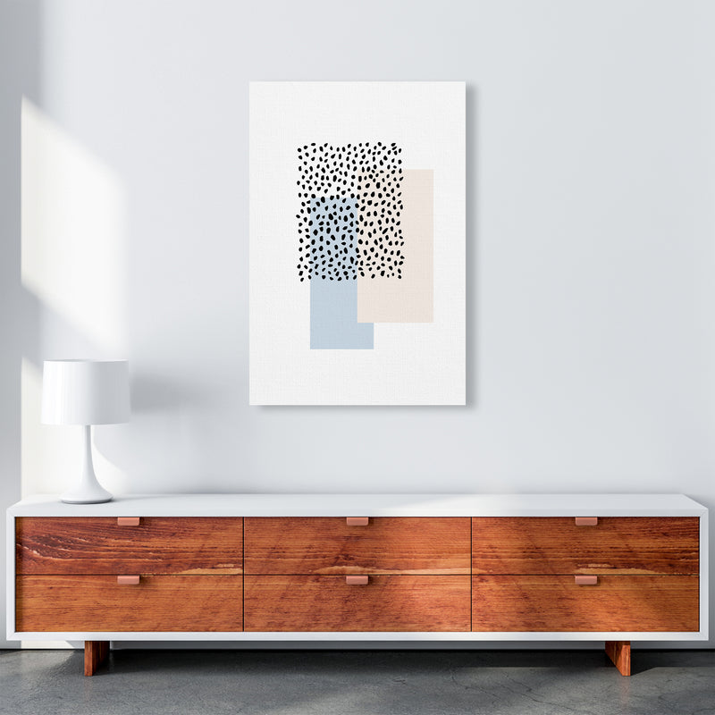 Dots Rectangles Light Blue Nude By Planeta444 A1 Canvas
