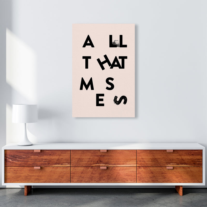 All That Mess Black By Planeta444 A1 Canvas
