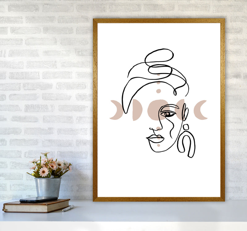 Face With Earrings Moonphases By Planeta444 A1 Print Only