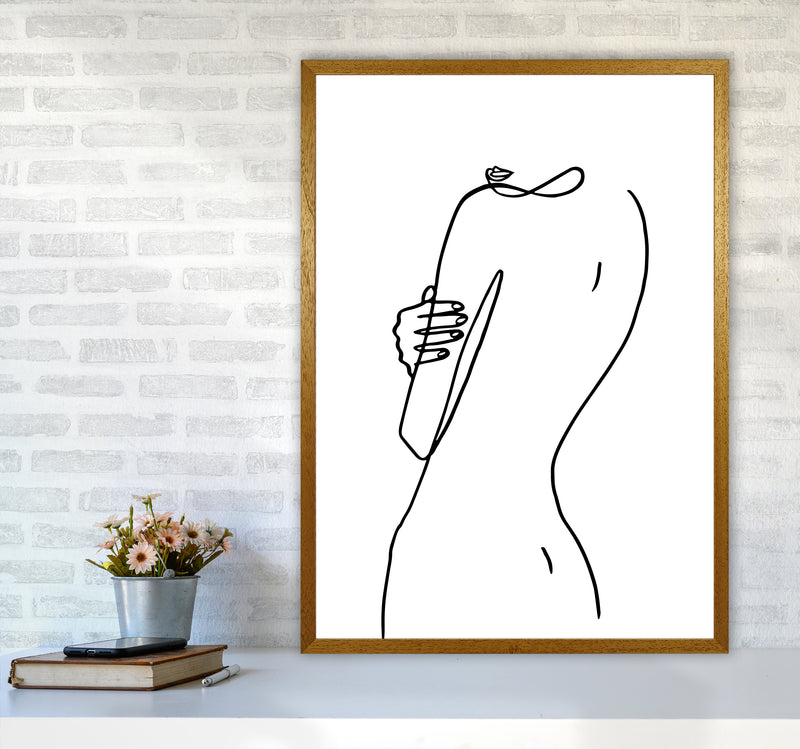 Female Hiding Back Pose By Planeta444 A1 Print Only