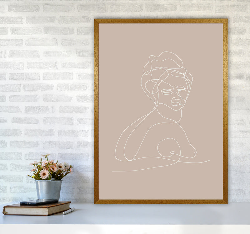 Line Bust Female Statue By Planeta444 A1 Print Only