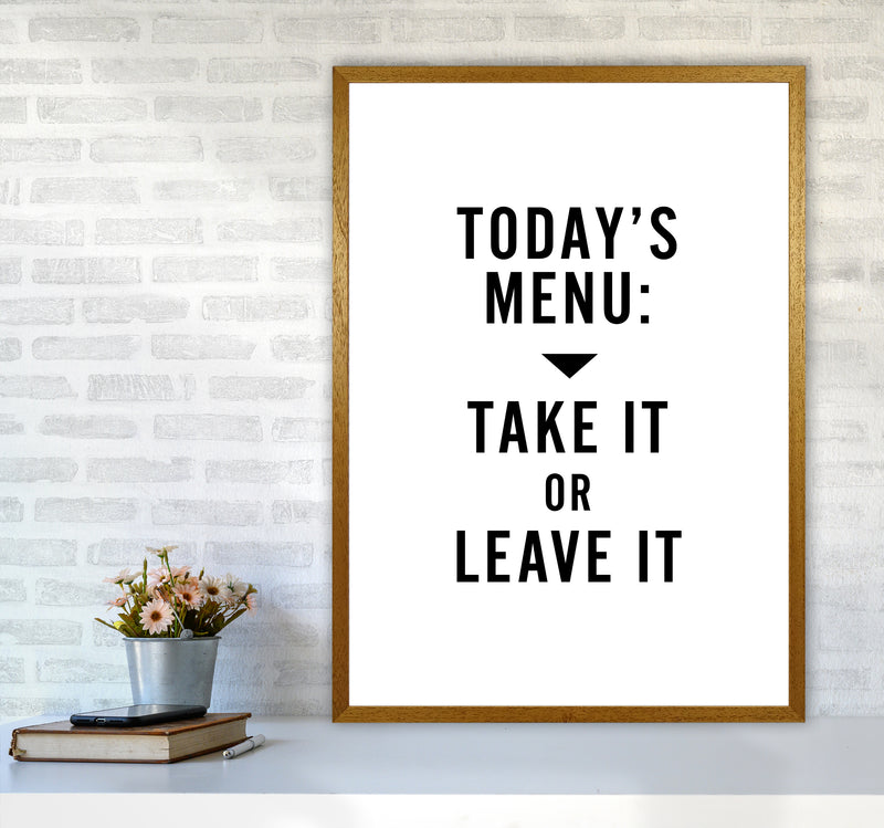 Todays Menu Minimal Quote Art Print By Planeta444 A1 Print Only