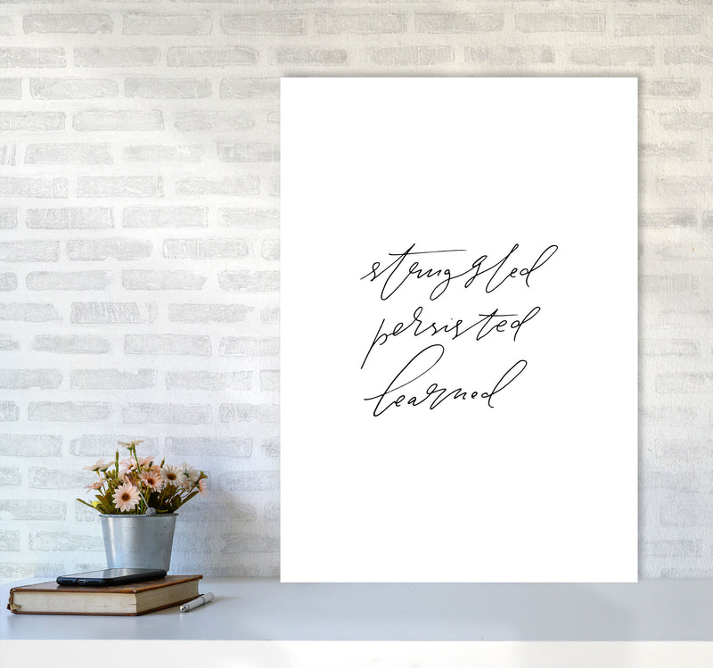 Struggled Persisted Learned By Planeta444 A1 Black Frame