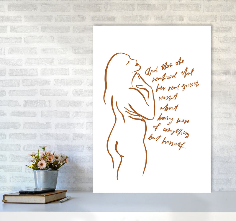 And Then She Realized Sketch By Planeta444 A1 Black Frame
