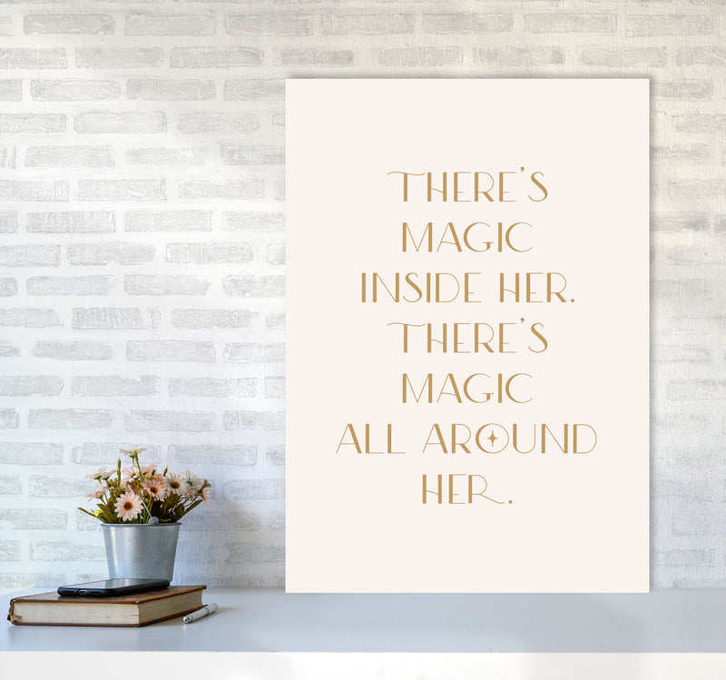 Theres Magic Inside Her By Planeta444 A1 Black Frame