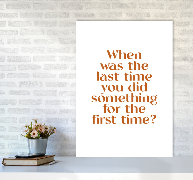 When Was The Last Time By Planeta444 A1 Black Frame